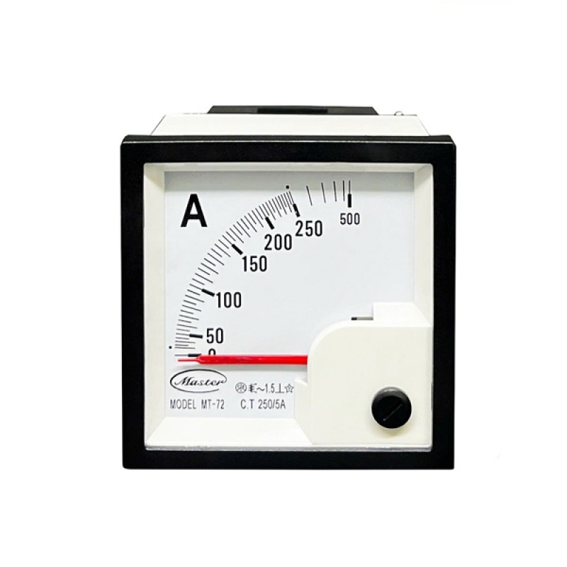 Đồng hồ Ampe 200/5A Size 72x72, IP65, MT-72-200/5A-IP65 Master