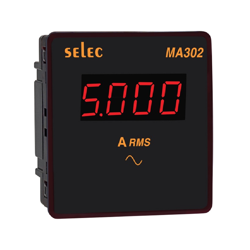 Đồng hồ tủ điện dạng số hiển thị dạng led, MA302 (96x96) Selec