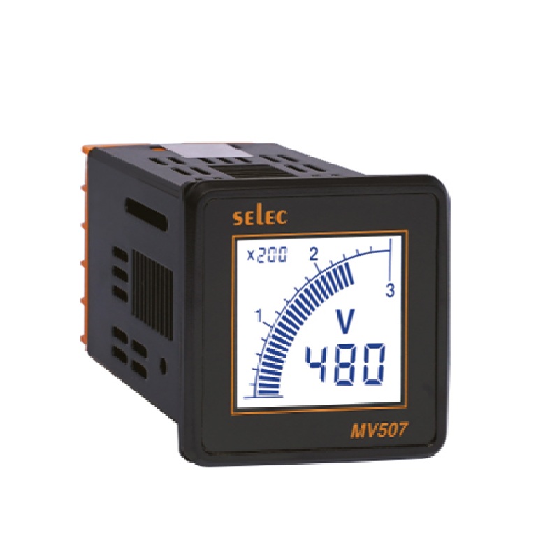 Đồng hồ tủ điện dạng số hiển thị dạng LCD, MV507 (48x48) Selec