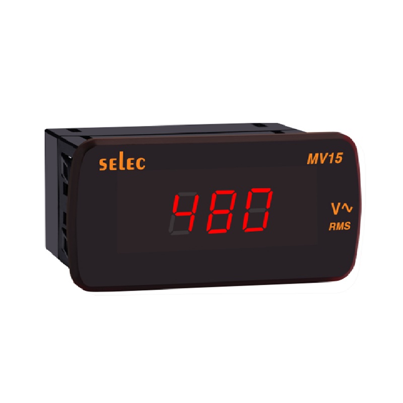 Đồng hồ tủ điện dạng số hiển thị dạng led, MA12-AC-200/2000mA (48x96) Selec