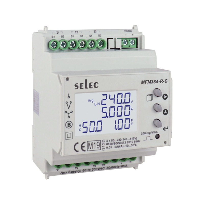 Đồng hồ đo đa chức năng, MFM384-R-C (70x90) Selec