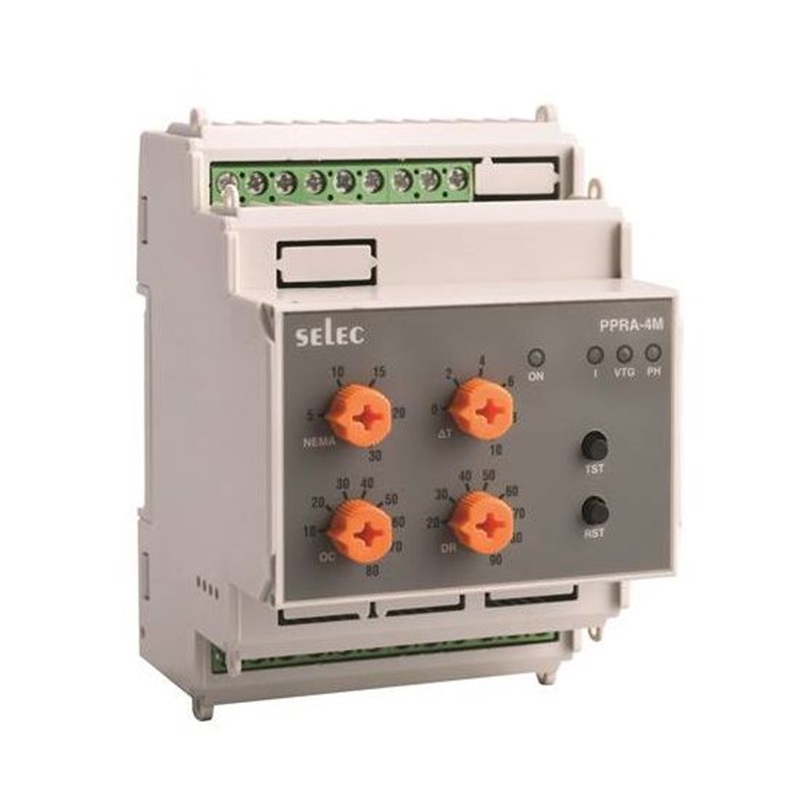 Rơ le bảo vệ hiển thị quá tải, quá dòng, thấp dòng, dòng hãm bằng đèn LED Selec