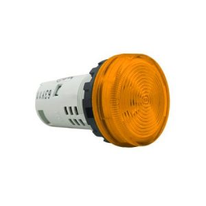 Đèn báo Idec phẳng, bóng Led loại Unibody, 220V AC, Ø22, Hổ phách, YW1P-1UQM3A