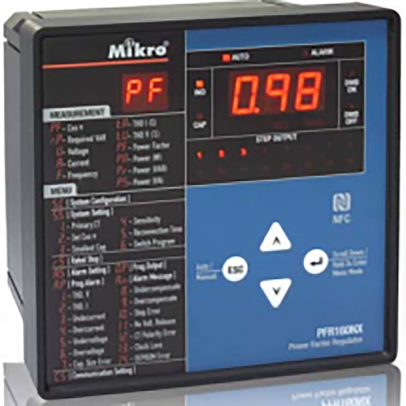 Relay điều khiển tụ bù 12 cấp thông minh, Mikro PFR120NX