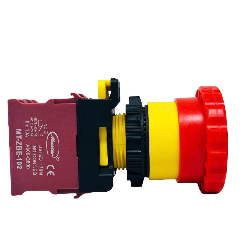 Nút dừng khẩn cấp 1NC có đèn Ø40 (Lỗ khoét Ø22),  MT-ES-A102-SL